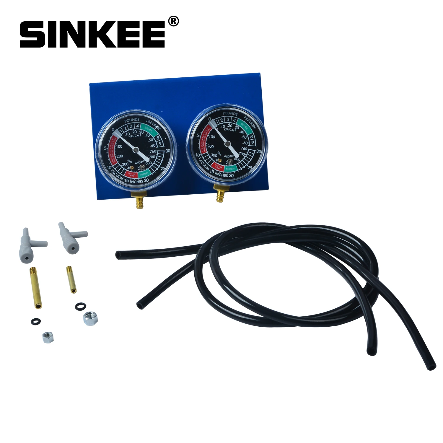 2 Carburetor Carb Vacuum Gauge Synchronizer Synch Guage Set Cylinder