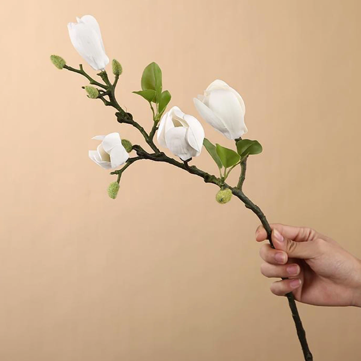 인공 꽃 실크 목련 부케, DIY 사진 소품, 웨딩 신부 부케, 테이블 파티 꽃병, 집 야외 정원 장식