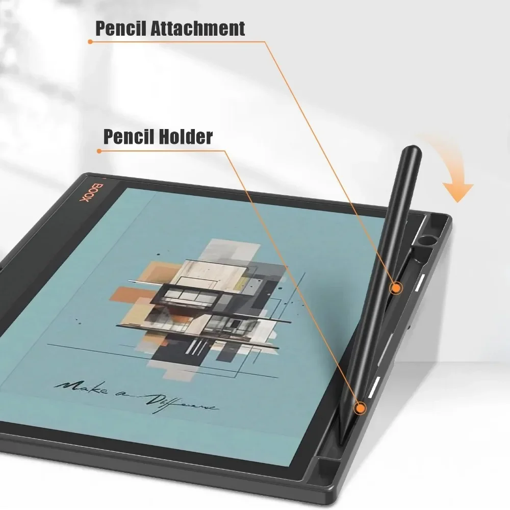 Premium Smart Cover with Auto Sleep/Wake & Pencil Holder - Magnetic Acrylic Back Shell
