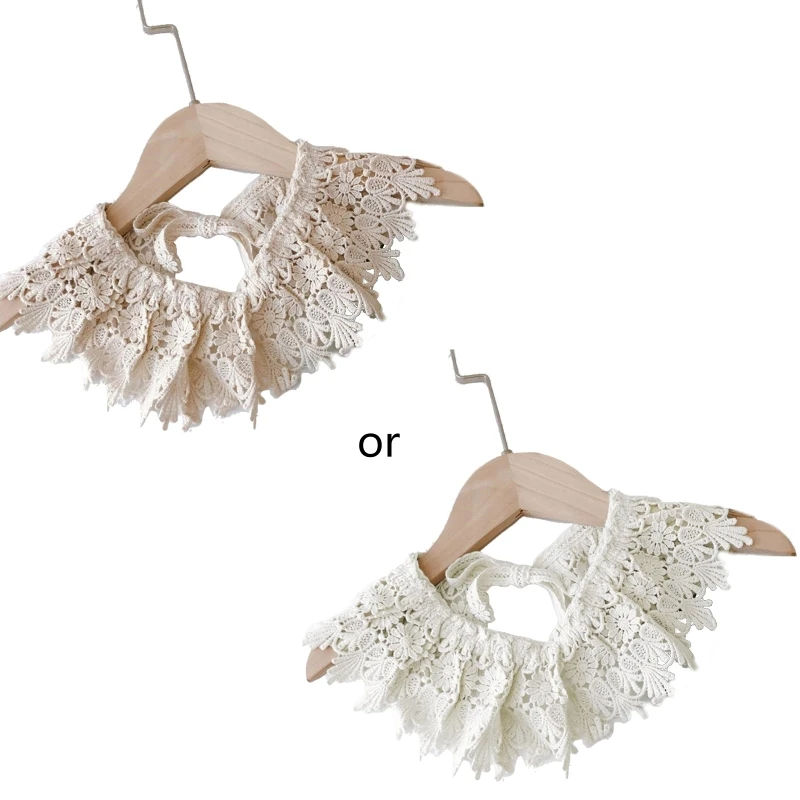 

Y1UB Big Shawl False Collar for Baby Girls Country Ctyle Dickey 4 Types