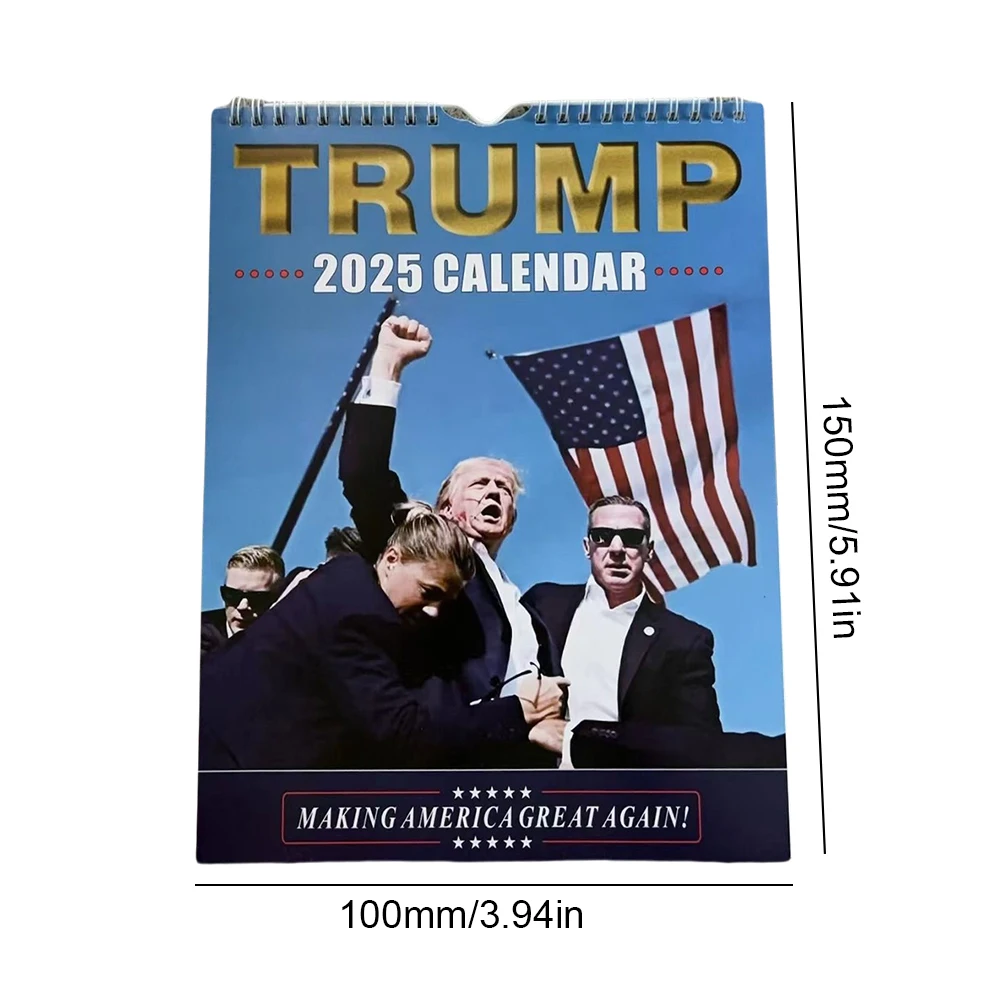 Donald Trump Desk Calendar Making America Great Again Trump Shooting Monthly Calendar Shot Planning