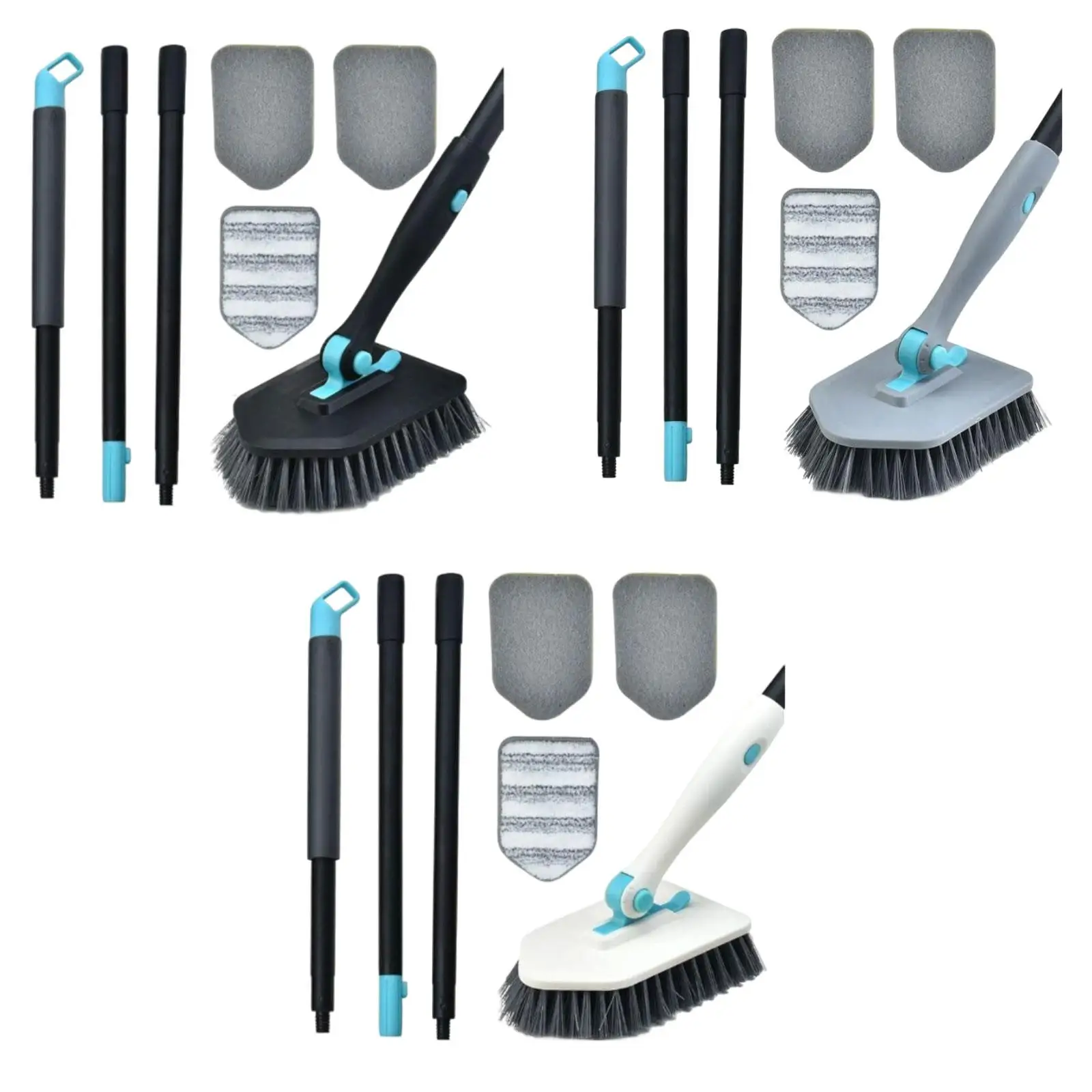 Tub Tile Scrubber Brush Bath Floor Toilet Bathroom Shower Cleaning Brush