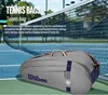 Wilson French Open Team Tennis Racket Bag Roland Garros 3/6-Pack Multi-functional Large-Capacity Racket Bags Court Tournament 2
