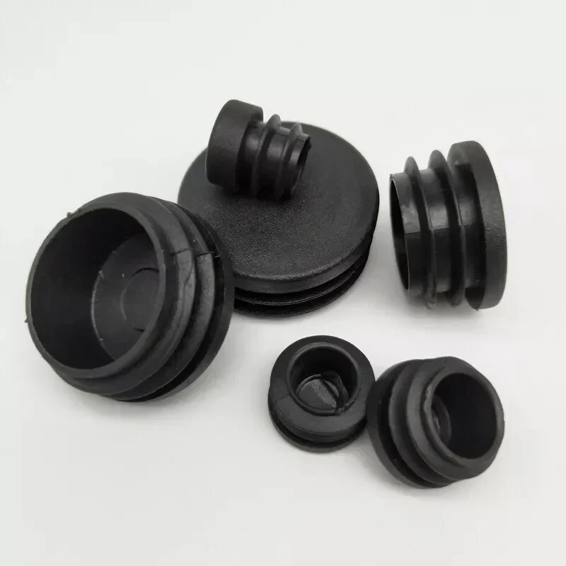 Pipe end cap Silicone rubber caps Rubber caps Silicone rubber plugs 5/10/20/30Pcs Round Plastic Blanking End Caps Pipe Tube Inserts Plugs Bungs Black &Oslash; 12mm-100mm