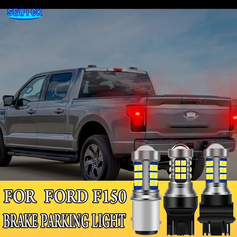 Tercera Luz De Freno Trasera LED Para Ford F150 2015-2020 – Lente Ahumado Con Luz De Carga En Rojo/blanco