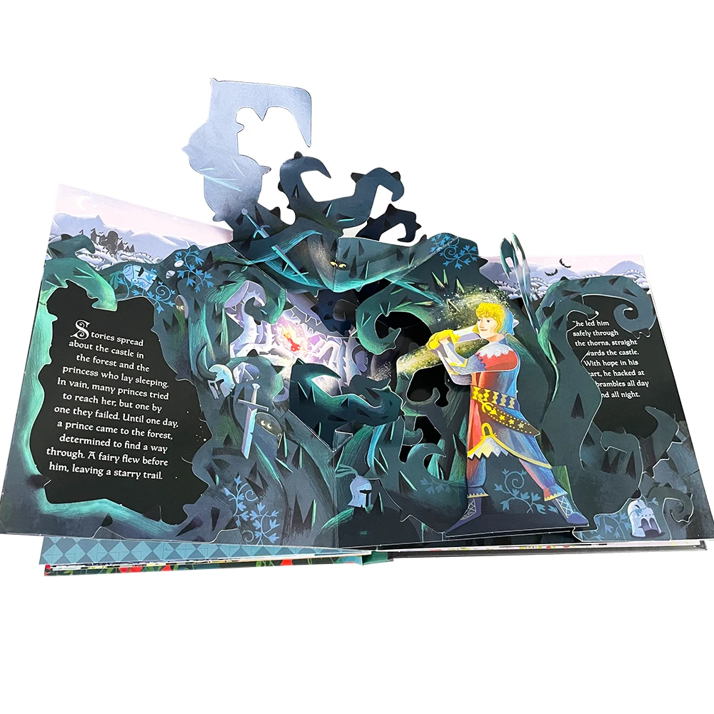 Sleeping Beauty Usborne Books Engish Pop Up 3D Flap Picture Boardbook Montessori Learing Toy Children Christmas Gift Kid Reading 6