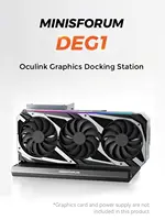 MINISFORUM DEG1 External GPU Dock Station Support ATX SFX Standard Power Supplies PCIe4.0*4 Expansion Interface Oculink Graphics 2