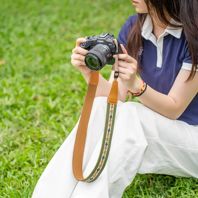 캐논 카메라 스트랩 자수 숄더 스트랩, 니콘 홀터 카메라 로프,  크로스바디 스트랩에 적합