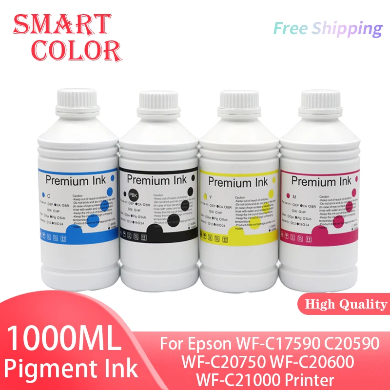 

T8581 T8871 T02Q1 T02S1 T02Y1 Premium WaterProof Pigment Ink For Epson WF-C17590 C20590 WF-C20750 WF-C20600 WF-C21000 Printer