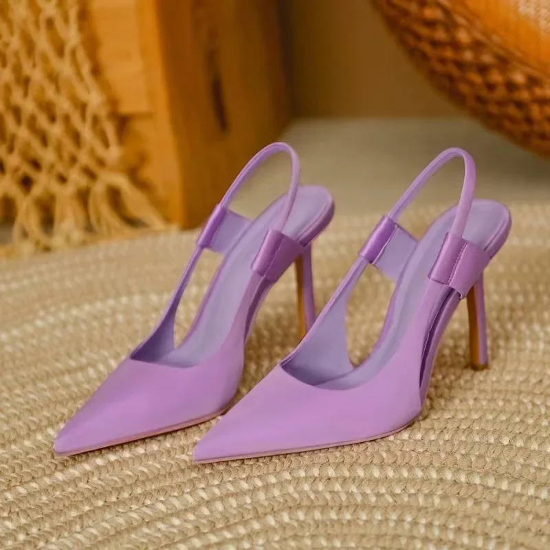 2024 New Women Pumps Summer Fashion Sexy Pointed Toe Wedding Party High Heeled Shoes Woman Sandasl Dress Zapatos Mujer 34-40