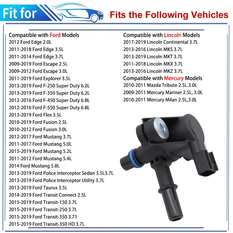 EVAP Vapor Canister Purge Solenoid Valve 911-222 - Compatible With 2009-2019 Ford Explorer, F150, Mustang, Lincoln - View #7