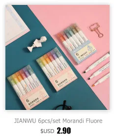 JIANWU 7pcs or 10pcs/set Cute Basic color Washi Tape Scrapbook DIY  Masking Tape School Stationery Store Journal supplies