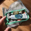 Translucent mesh nylon storage bag ID bag travel ticket data line pen storage portable thin foldable Cosmetic bag Pencil Case 3