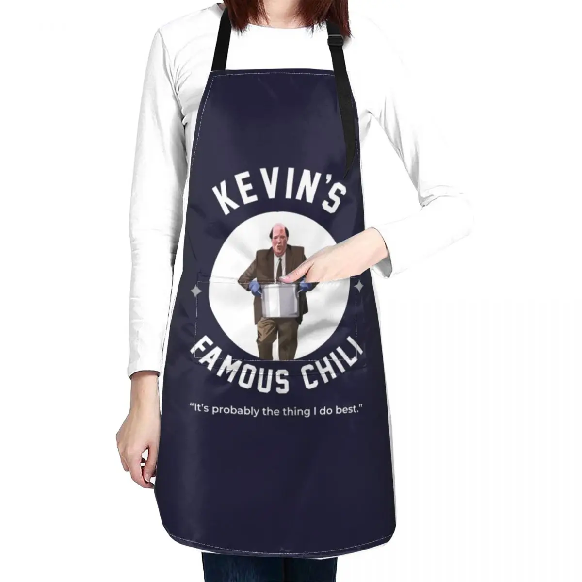 

Kevin's Famous Chili - The Office Apron Kitchen Special Accessories Apron Waterproof kitchen item Home Utensils