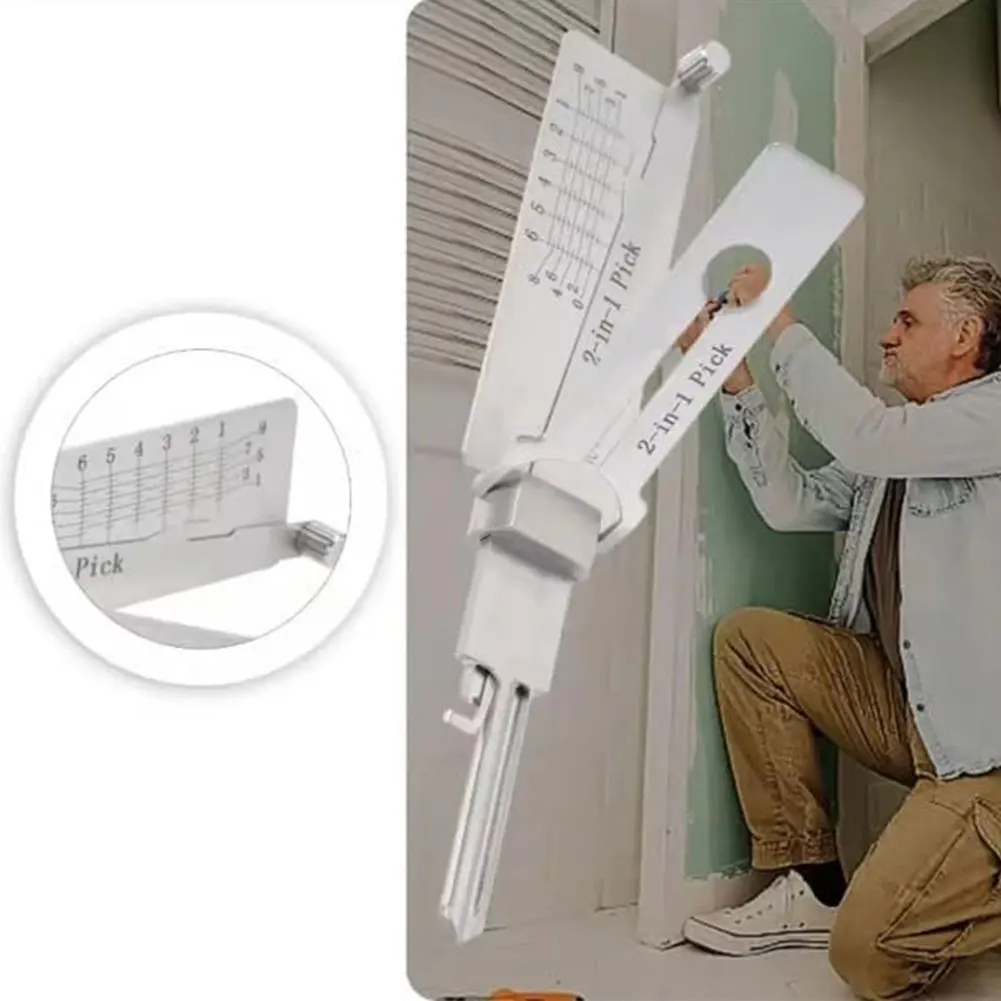 1PC Stainless Steel Key Decoder Oring Pickup Kit Hook Tool Hand Maintenance Repair Tool