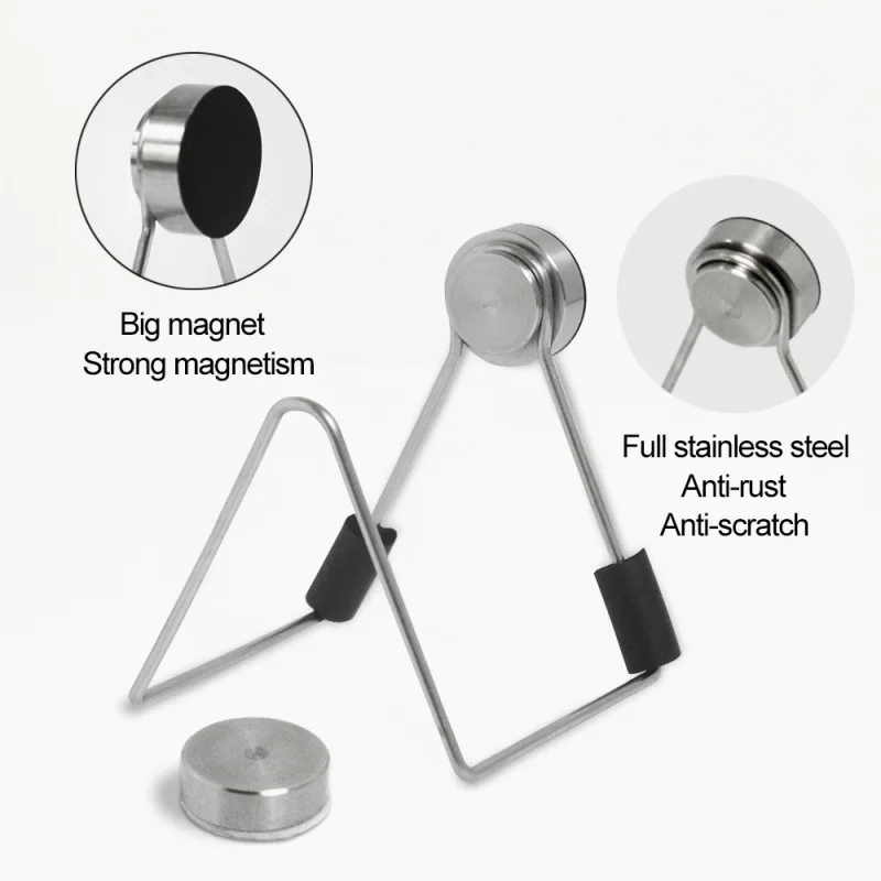 Magnetic Sponge Holder for Kitchen Sink Caddy Stainless Steel No Drilling with Adhesives Waterproof Quick Drying Accessories 5