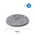 Gray 80mm 8pcs