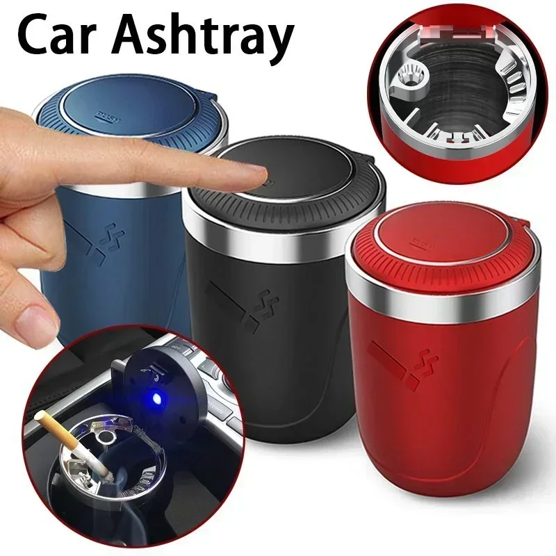 Car Ashtray Multi Function with LED Light and Cover