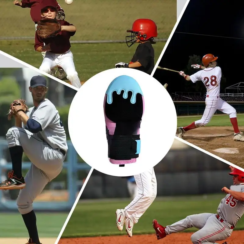 Baseball Sliding Mitt Youth Baseball Sliding Mitt Mitten With Elastic Compression Strap Adjustable Wrist Compression