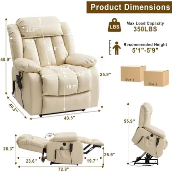 Dual Motor Lift Recliner Chair 2