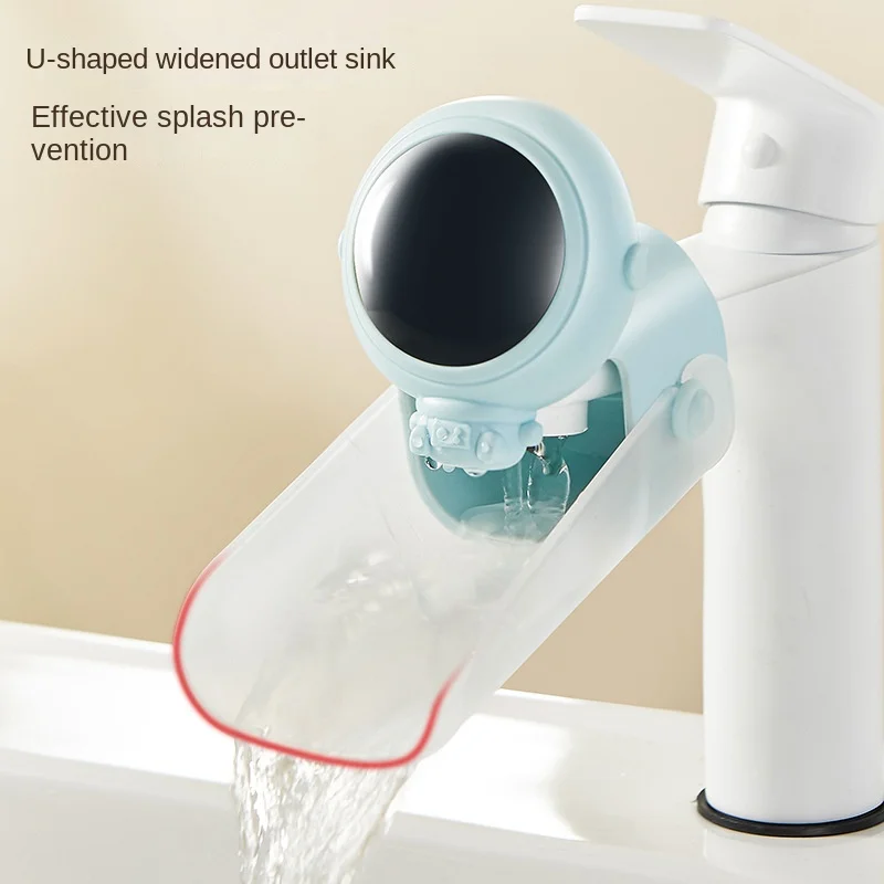 Bath toys kids bath toys faucet extender children's hand washing god tiger cartoon silicone extension mouth splash prevention extension switch guide sink