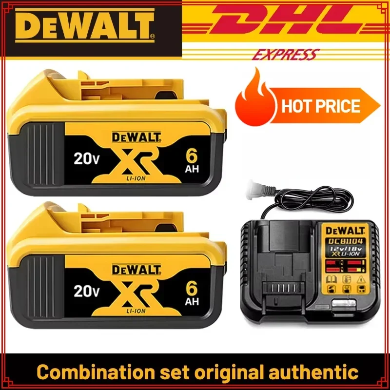 【100% Genuine】Dewalt 20V Battery 5Ah/6Ah lithium-ion battery for Dewalt Power Tool DCB206 DCB205 DCB204 DCB609 DCB184 DCB200