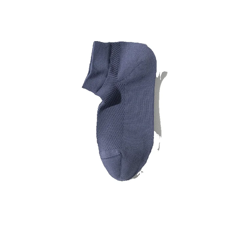 2025e 2025 Frühling Sommer Neue Atmungsaktive Mesh Baumwolle Nahtlose Boot Herren Schweißabsorbierende Deodorant Kurze Socken_voghion.com