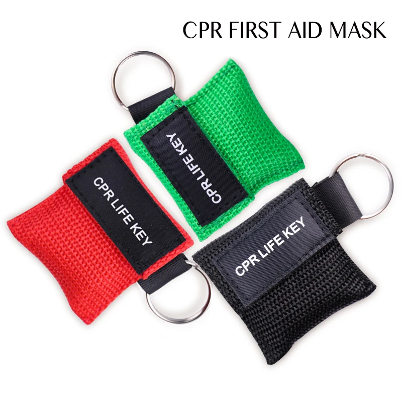 Pack of Disposable CPR Masks with One-Way Valve for Emergency Resuscitation and First Aid
