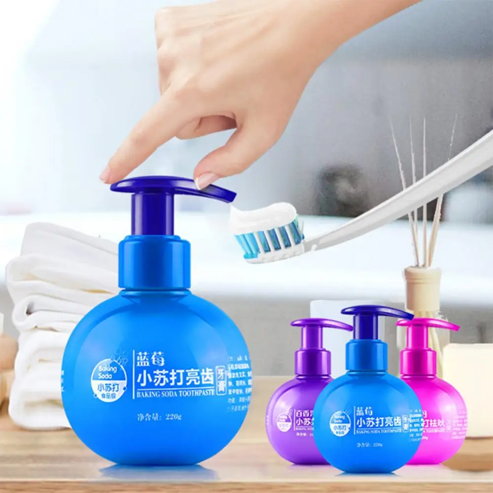Blueberry Passion Fruit Rambutan Flavor Press Type Soda Toothpaste Teeth Care Household Merchandises/Cleaning Chemicals