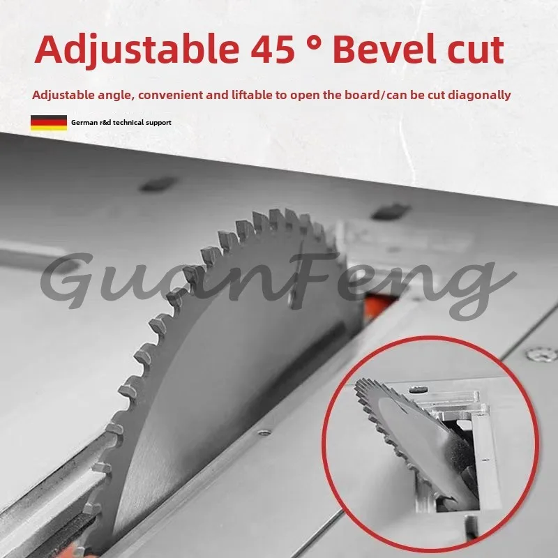 Electric Dust-Free Saw Table Saw Carpenter's Push Sliding Table Brushless SilentWoodworking Cutting Machine Tools 220v