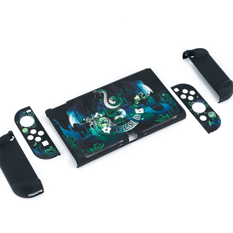 Funda Nintendo Switch Oled Capa Capa Retro Anime Preto Dockable Escudo Protetor Capa Dura para ns Switch Joy-con Controlador - Image 2