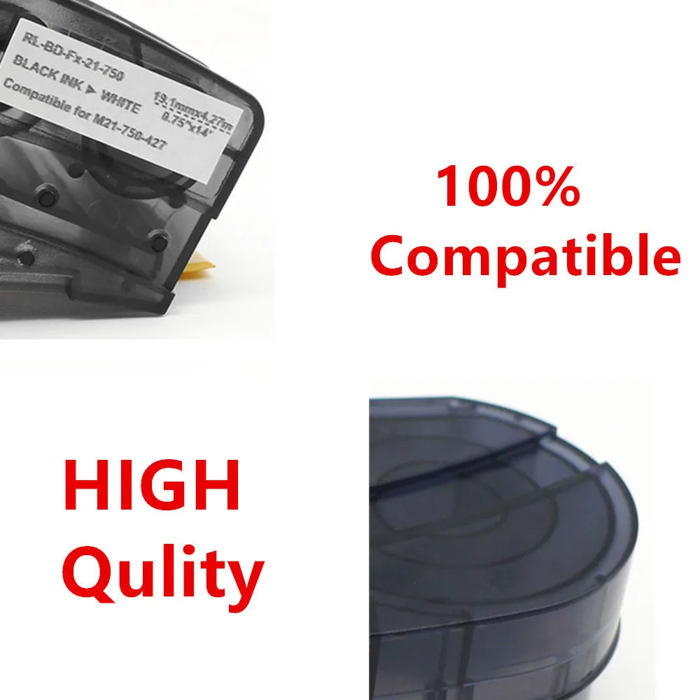 Etiqueta de Vinil Fita para Brady Bmp21-plus Impressora de Laboratório Mk1000 2000 Mk1100 2100 Impressora de Etiquetas Handheld Peças M21500-595 M21750-595 - Imagem 3