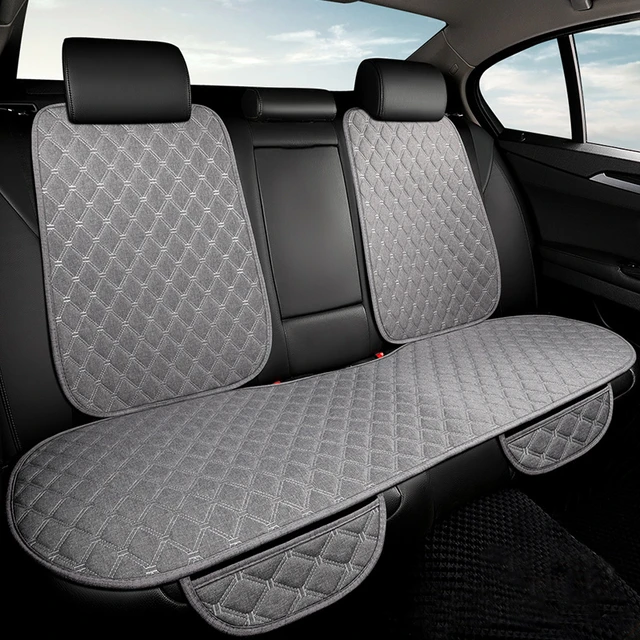 Universal Car Seat Cover Protector Linen Front Rear Back Flax Summer  Cushion Pad Mat Sedan Suv Pick-up Car Interior Accessories - AliExpress