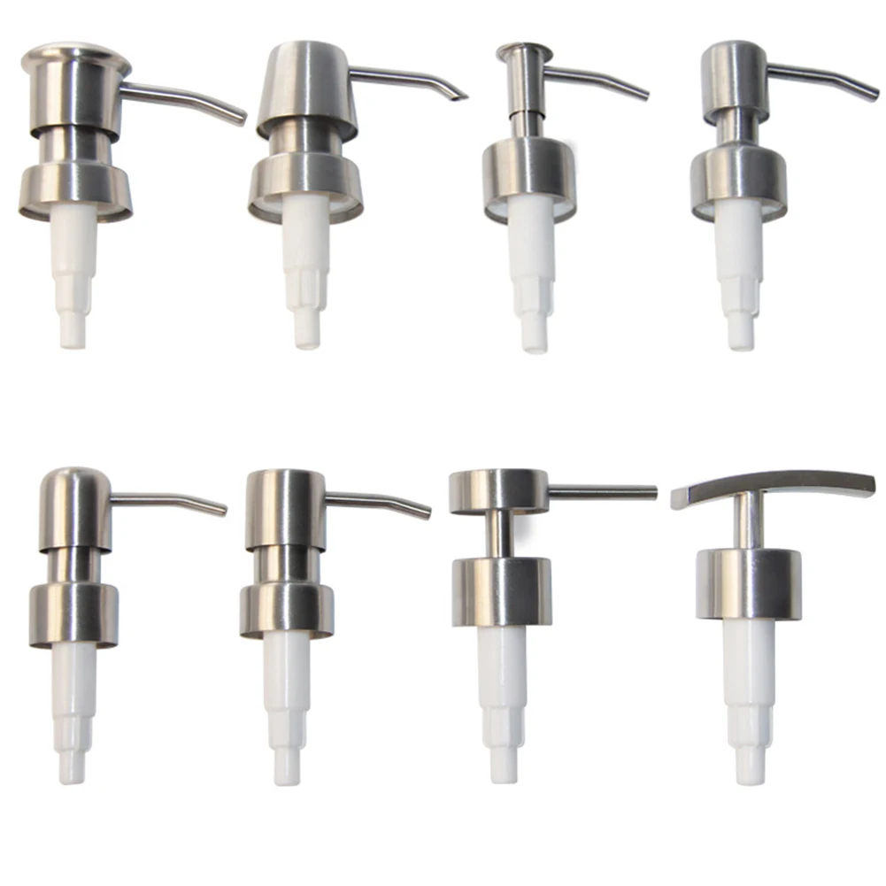 Stainless Steel  Soap Pump Liquid Lotion Dispenser Head Bathroom Liquid Soap Dispenser Toilet Hand Replace Lotion Shampoo Pump liquid soap dispenser pump kitchen shampoo lotion bottle detergent dispensers