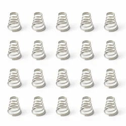 20 PCS Lightweight Stainless Steel Bike Skewer Springs - Easy Installation, Silver Finish (20PCS)