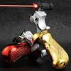 High Precision Slingshot with Laser Spirit Level Fast Press Bow Catapult Infrared Outdoor Sports Hunting Accessories Sling Shot 3