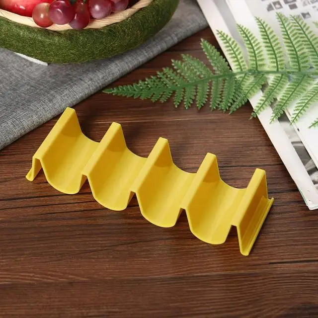 Mexican Tacos Pancake Shelf Holder Tortilla Wave Shape Tray Holder Plastic Pizza Roll Food Display Holders Kitchen Tool taco holder