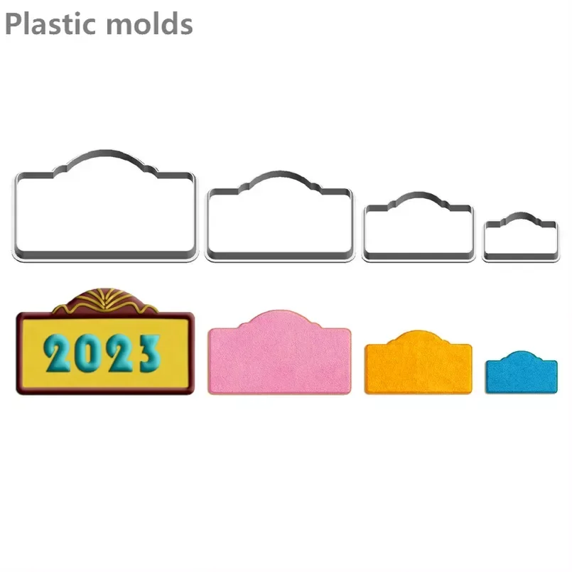 

Four Specifications Cartoon Architectural Graphics,House Number,Plastic Mold,Cake Fondant Tools,Cookie Sushi and Fruits Cutters