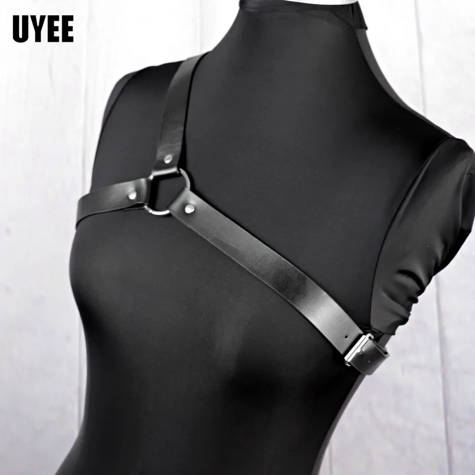 Imbracatura Corpo In Pelle PU Punk | Gabbia Regolabile Con Fibbie E O-ring | Taglia Unica 80-100 Cm | Per Party, Halloween E Abbigliamento Da Club