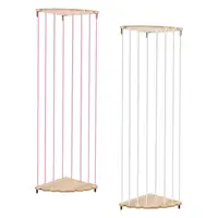 Wood Corner Plush Toys Holder Doll Storage Bucket Vertical Large Capacity Adjustable Height Wood Soft Toy Shelf for Playroom 2