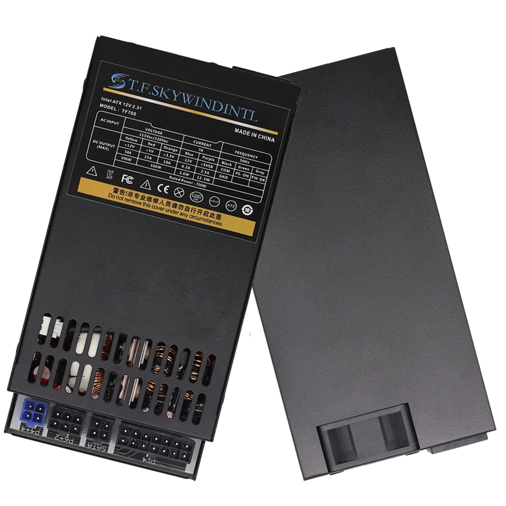 Fonte de Alimentação Modular Flex 700w Pequeno Computador 1u Psu 350w 400w 450w 500w 550w 600w Flex-atx para Itx Compact Mini pc Pos Aio