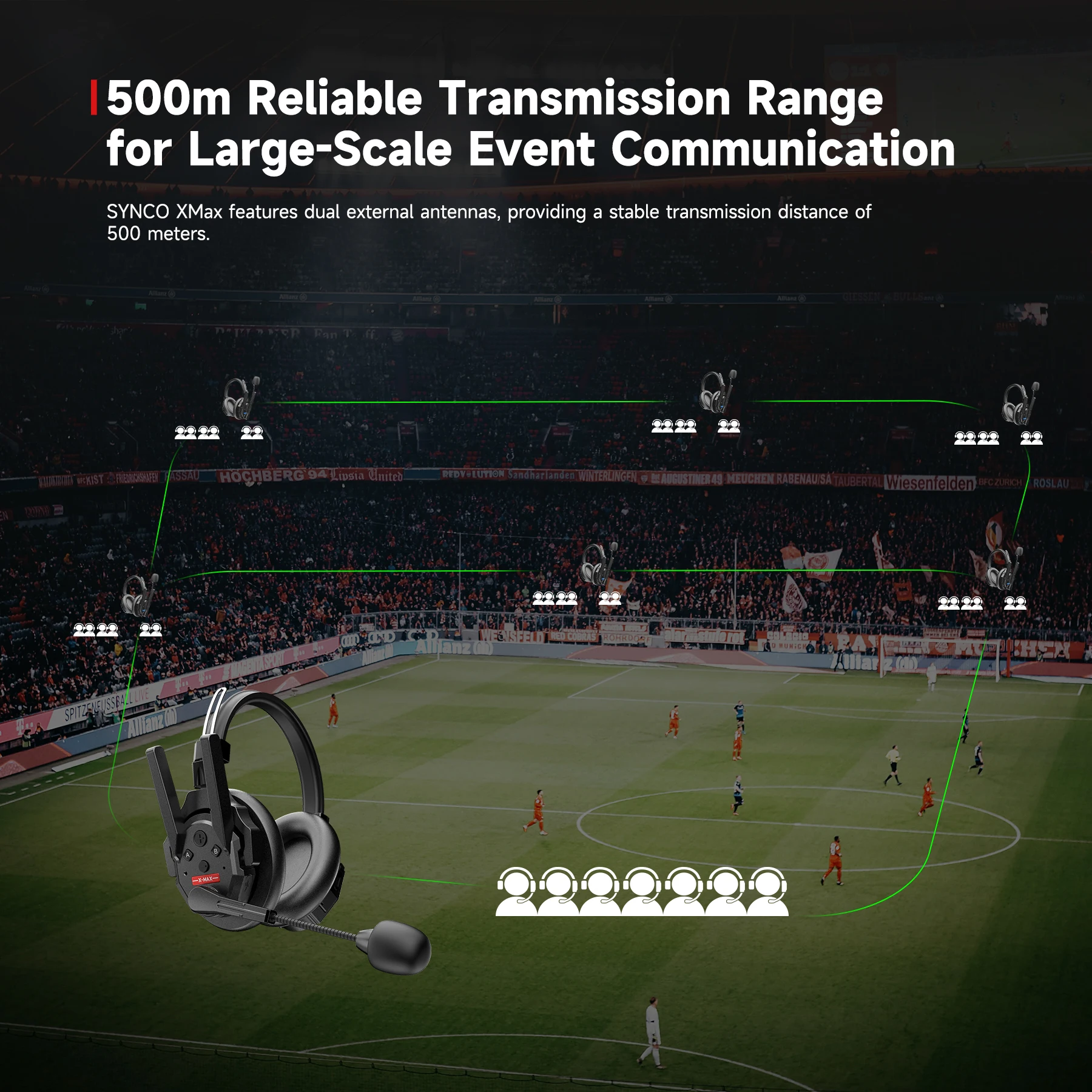 New  Xtalk XMAX X2 X5 X9 X13 Wireless Headset Full-duplex Intercom Communication