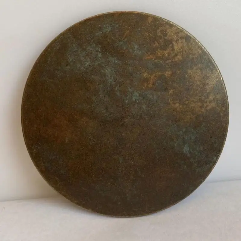 5" Collect Old Chinese Bronze Dynasty Dragon Phoenix Round Copper Mirror Decor Room Decor Home Accessories 3