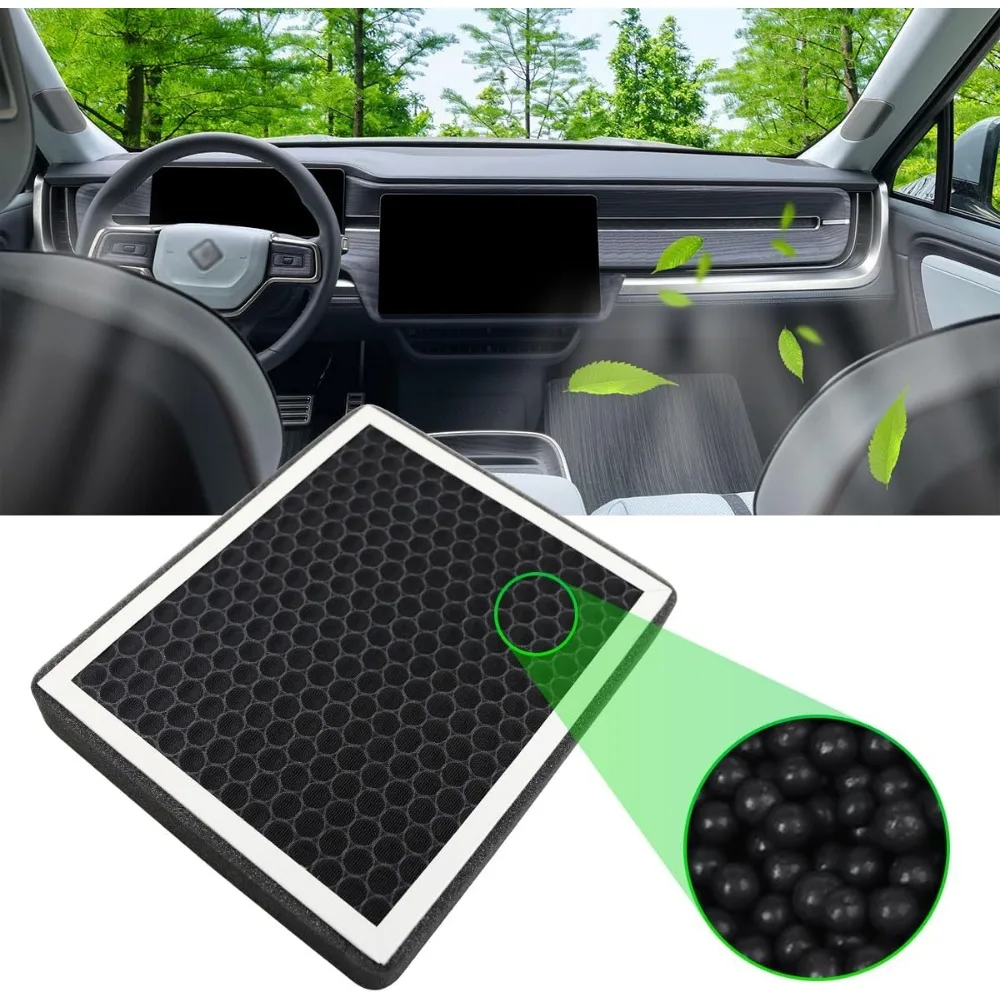 Cabin Air Filter HEPA Activated Carbon for Rivian R1T R1S Replacement Accessories air filter cover