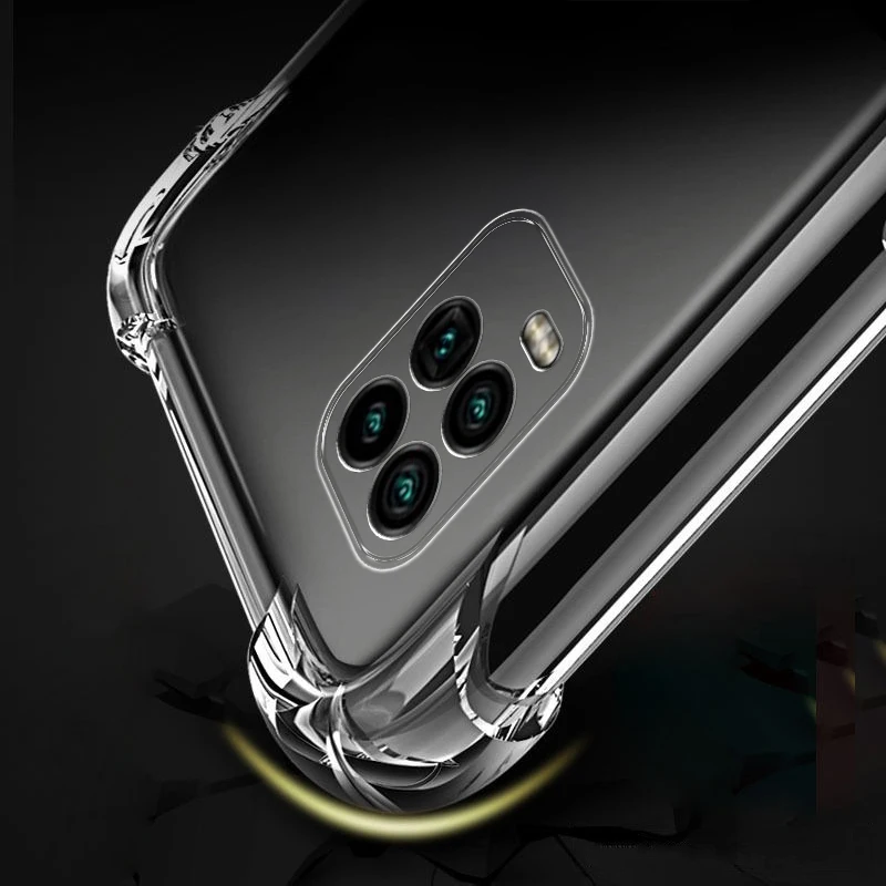For Xiaomi Mi 10 Lite 5G Case Mi 10 Lite Shockproof Soft Tpu Silicone Clear Transparent Phone Case