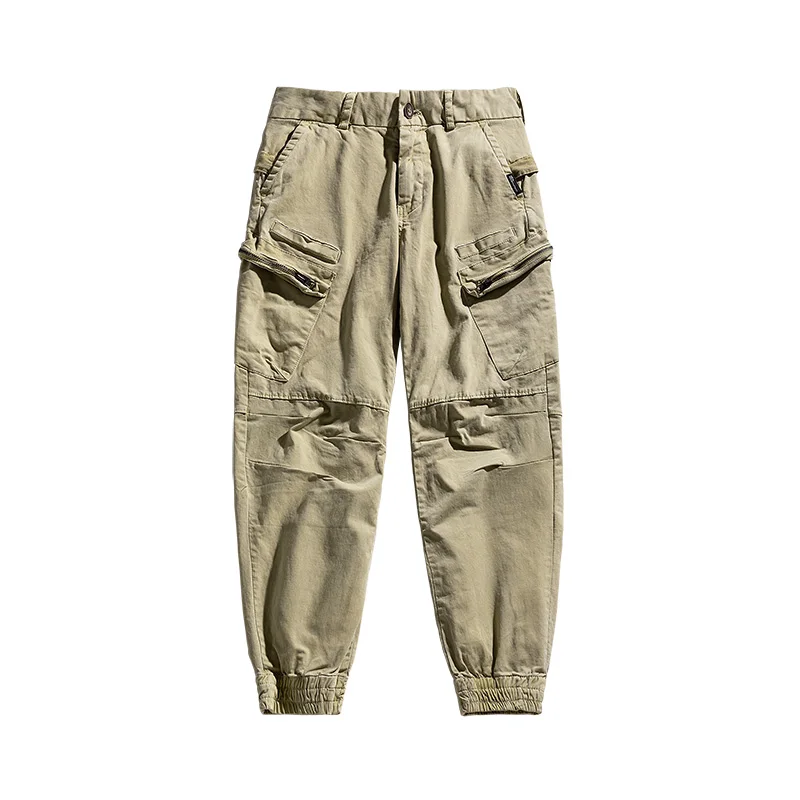 

Joggers Cargo Pants Mens Casual Y2K Multi Pocket Trousers Sweatpants Japanese Streetwear Techwear Tactical Track Khaki Pants Men