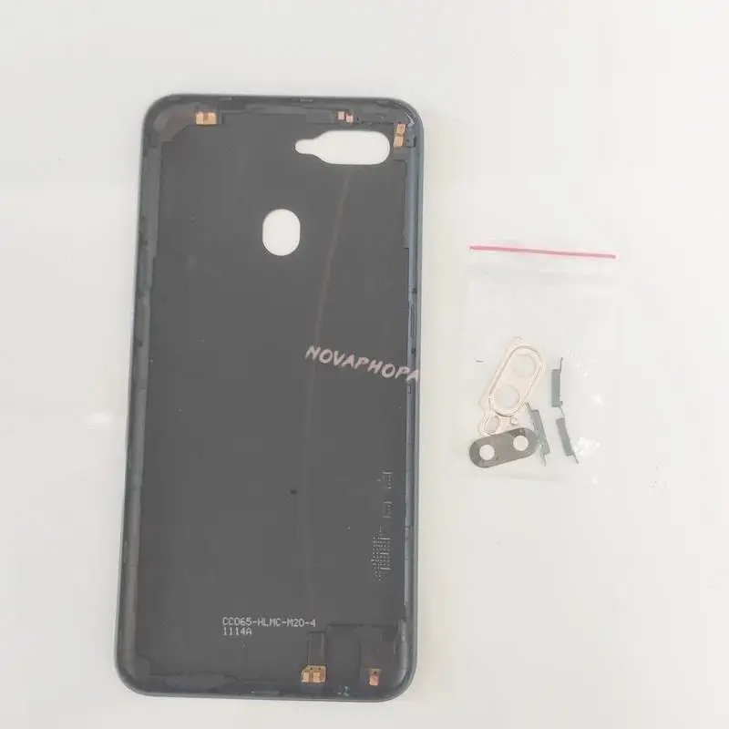 Oppo 배터리 도어 커버 후면 케이스, 후면 하우징, 측면 전원 볼륨 버튼 베젤 카메라 유리 렌즈, A7 AX7