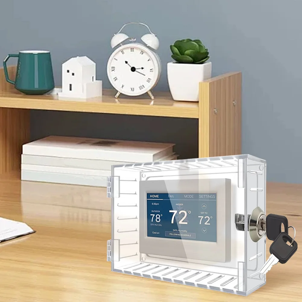 Thermostat Lock Box Key Clear Large Thermostat Cover Acrylic Large Lock Box Cover Home On Wall