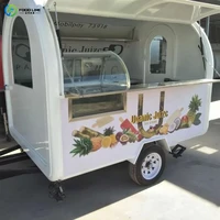 Camion de nourriture avec chariot de nourriture de cuisine café entièrement équipé crème glacée café remorque de restauration rapide 1