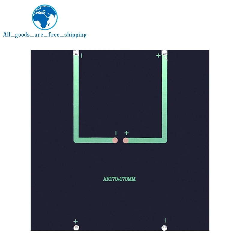 TZT1/3pcs 6V 660mA 4W 태양 전지 패널 다결정 170*170MM 미니 Sunpower 태양계 DIY 배터리 휴대 전화 충전기